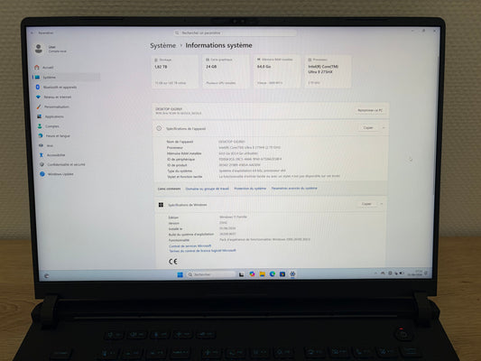 ASUS ROG Strix SCAR 16 2025 - RTX 5090 - Ultra 9 - 64 Go - 2 To